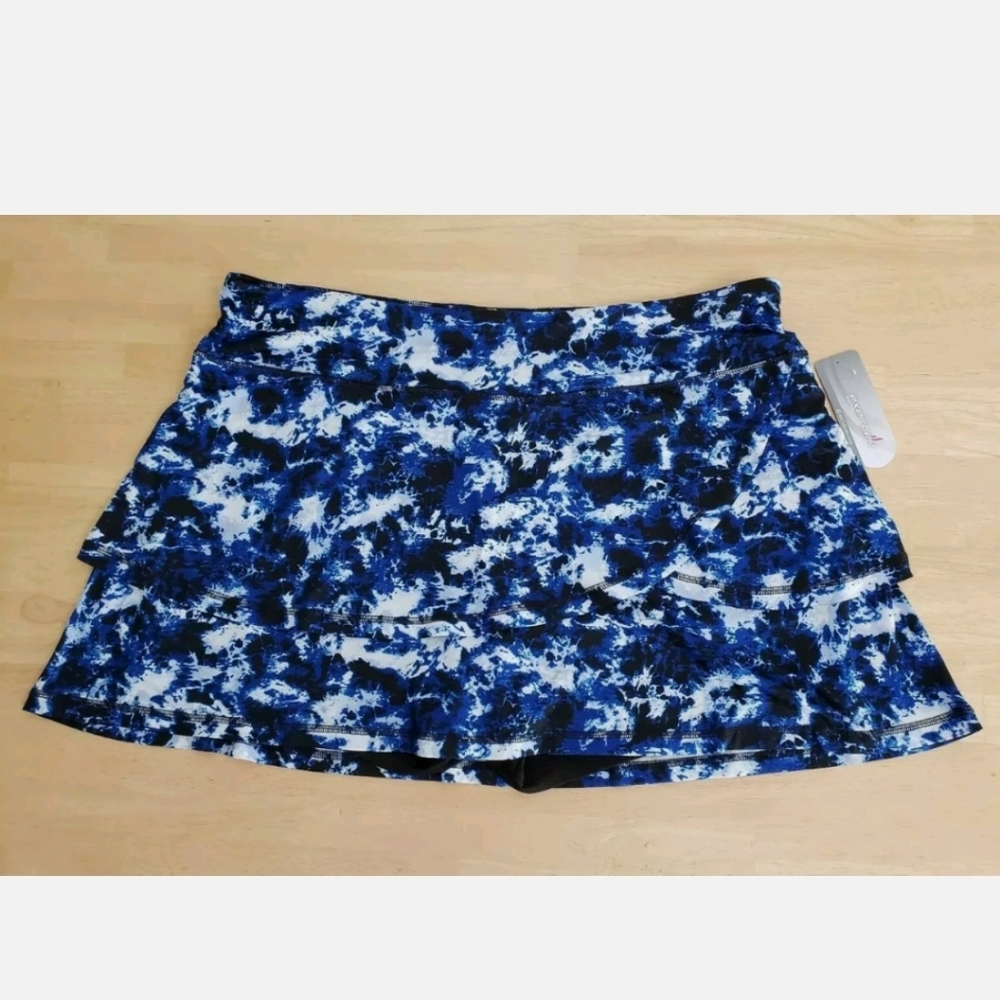 Exertek size 3X swimsuit bottom blue tie dye NWT